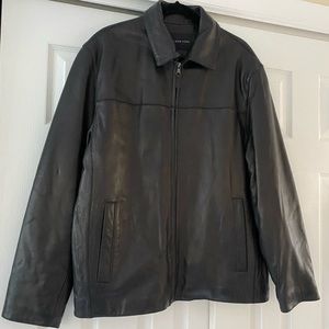 Marc New York Men’s Black Leather Jacket L/XL